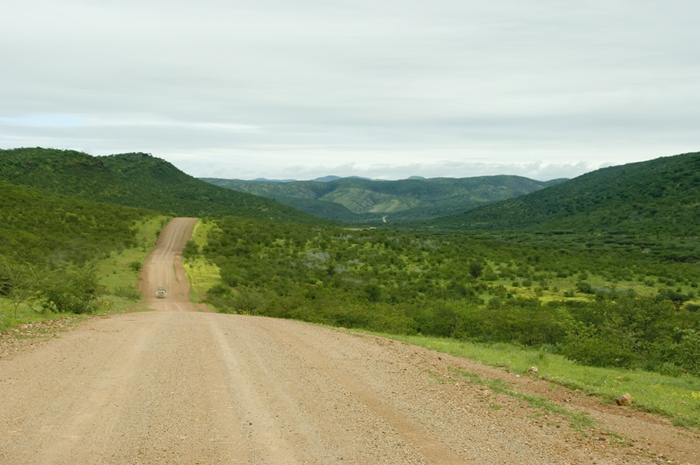 Auf der Strasse in Namibia