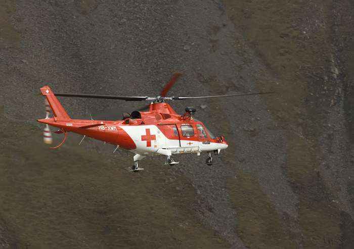 Rega an der Fliegerdemonstration Axalp 2007