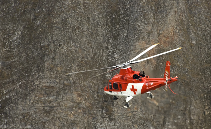 Rega an der Fliegerdemonstration Axalp 2007