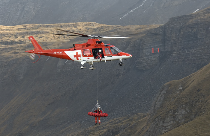 Rega an der Fliegerdemonstration Axalp 2007