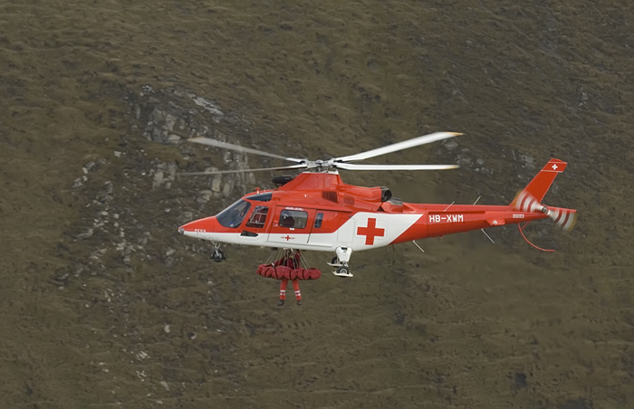 Rega an der Fliegerdemonstration Axalp 2007