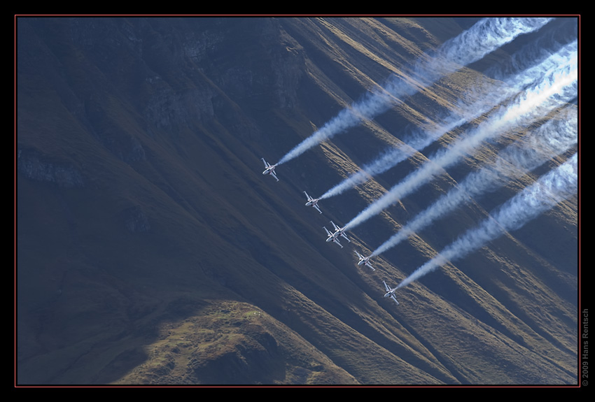 Fliegerdemonstration Axalp-Ebenfluh 2009