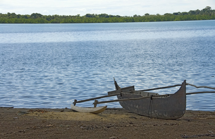 Einsames Boot Nosy Faly