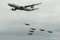 airbus A330 mit Patrouille Suisse